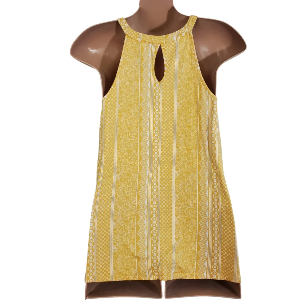 Torrid Hi Neck A-Line Keyhole Back Bohemian Tank Top Women’s 2X ~  Pre-Owned - Picture 5 of 11